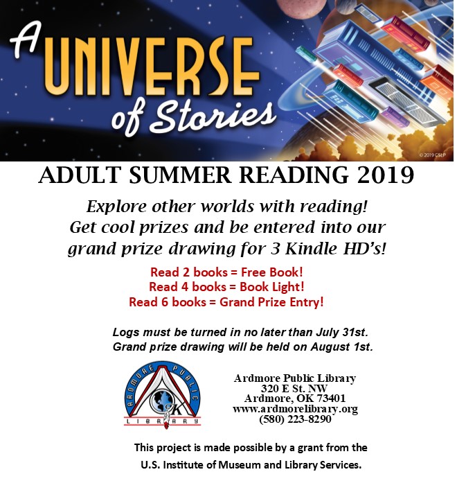Adult Summer Reading Program 2019 details